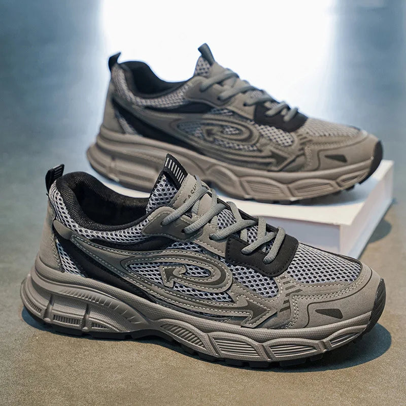 Men's shoes 2026 summer casual versatile mesh breathable sports shoes running dad shoes outdoor sneakers