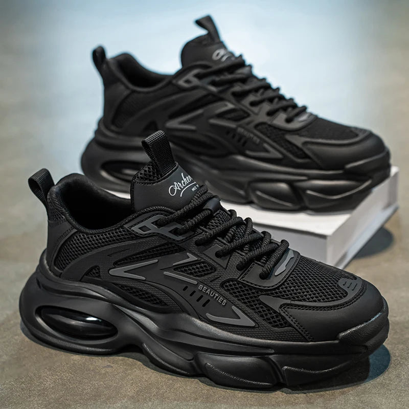 Men's casual sneakers spring summer breathable soft-sole anti-slip outdoor running shoes fashion students Joker tide sports shoe