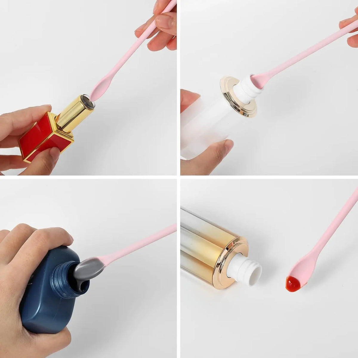 3-Piece Set of Multi-Size Mini Cosmetic Scrapers, Used for Scraping Cosmetics, to Get the Last Drop of Lotion or Cream from Narrow Bottles and Cans, Small Scrapers