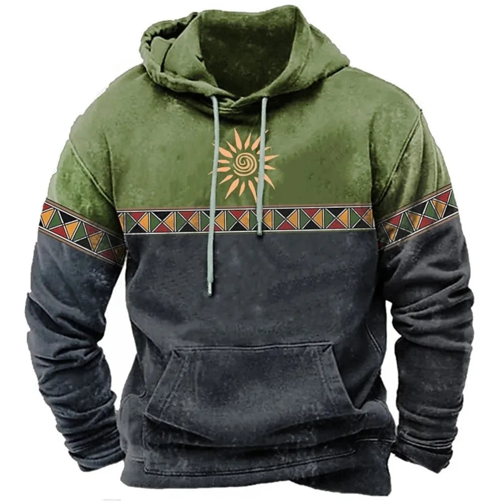 Vintage Totem Autumn Sweatshirt 3D Print Hoodies Loose Men/WOMEN Hoodie Holiday Hoodie Long Sleeve Coat Men Clothing