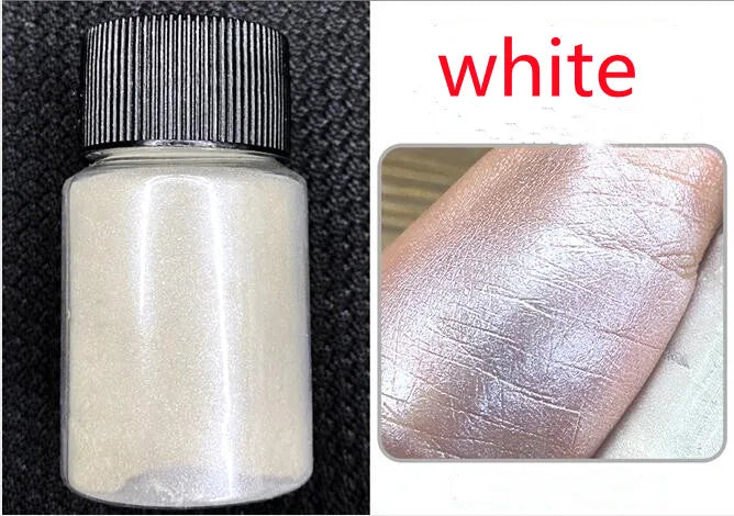 10Colors Peacock Pearl Mica Powder Car Paint Cosmetics Eyeshadow Nail Glitter Soap Dye Polarized Symphony Mica Mermaid Pigment