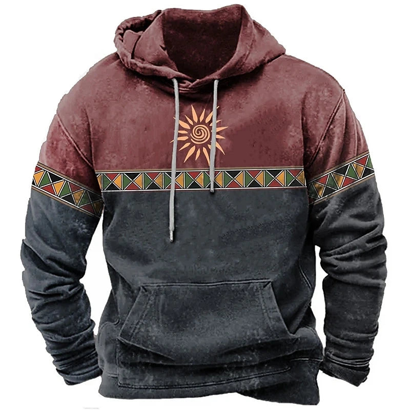 Vintage Totem Autumn Sweatshirt 3D Print Hoodies Loose Men/WOMEN Hoodie Holiday Hoodie Long Sleeve Coat Men Clothing