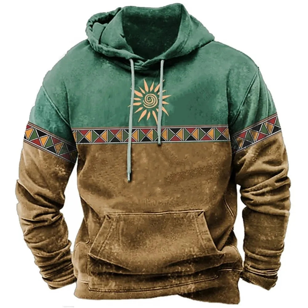 Vintage Totem Autumn Sweatshirt 3D Print Hoodies Loose Men/WOMEN Hoodie Holiday Hoodie Long Sleeve Coat Men Clothing