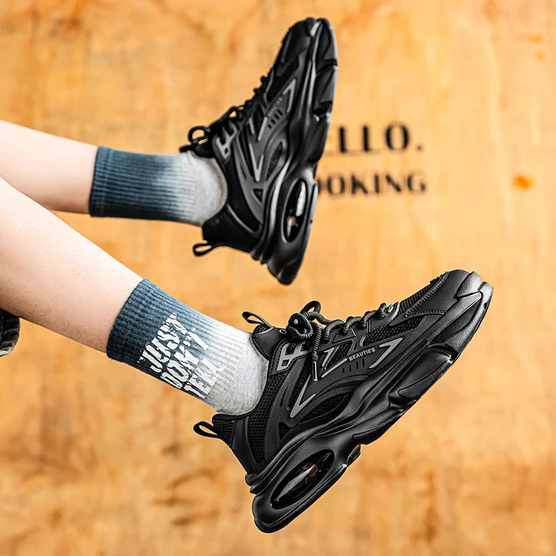 Men's casual sneakers spring summer breathable soft-sole anti-slip outdoor running shoes fashion students Joker tide sports shoe