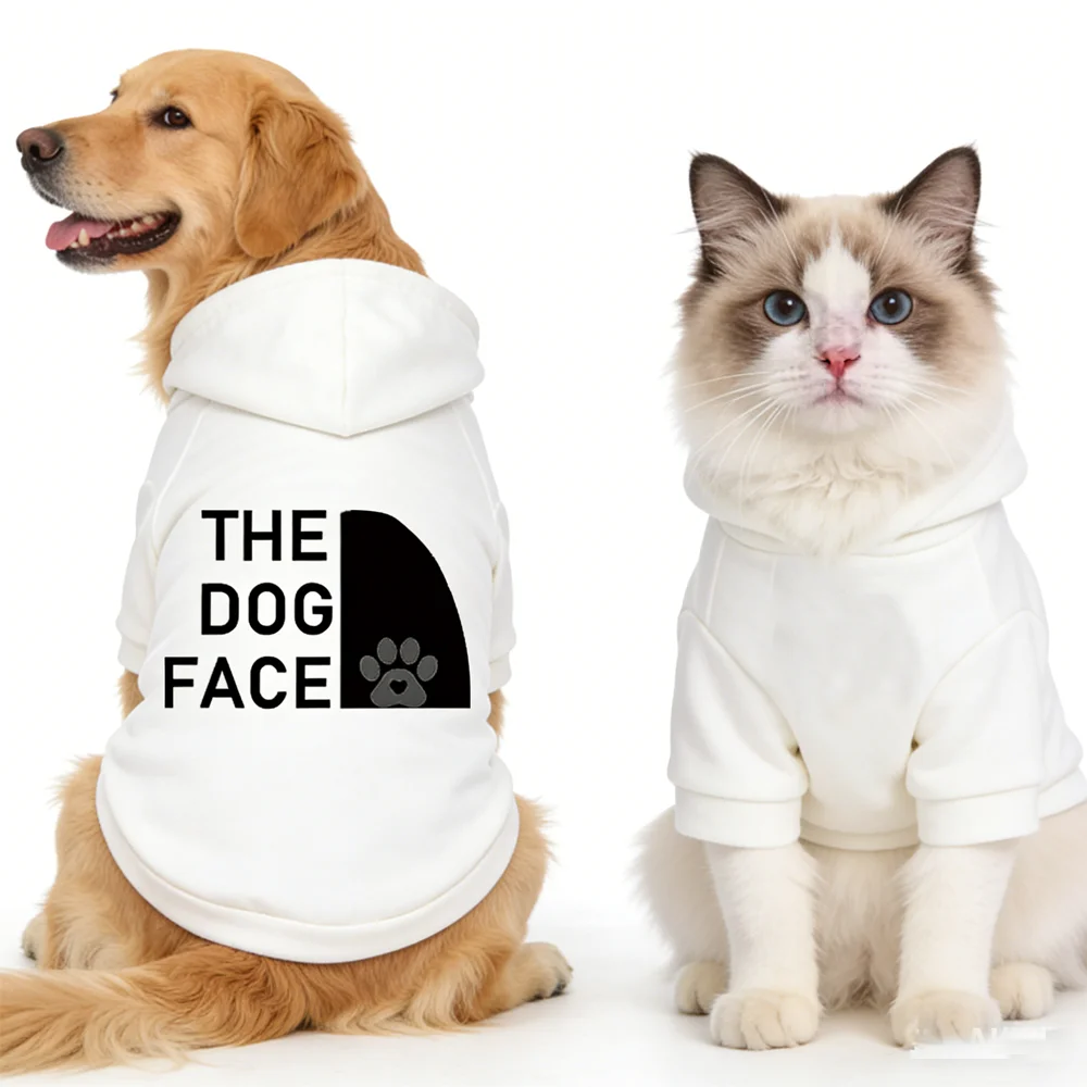 Pet Hooded Sweatshirt Cats & Dogs Fashion Unique Printed Pattern For Pomeranian Maltese Golden Retriever