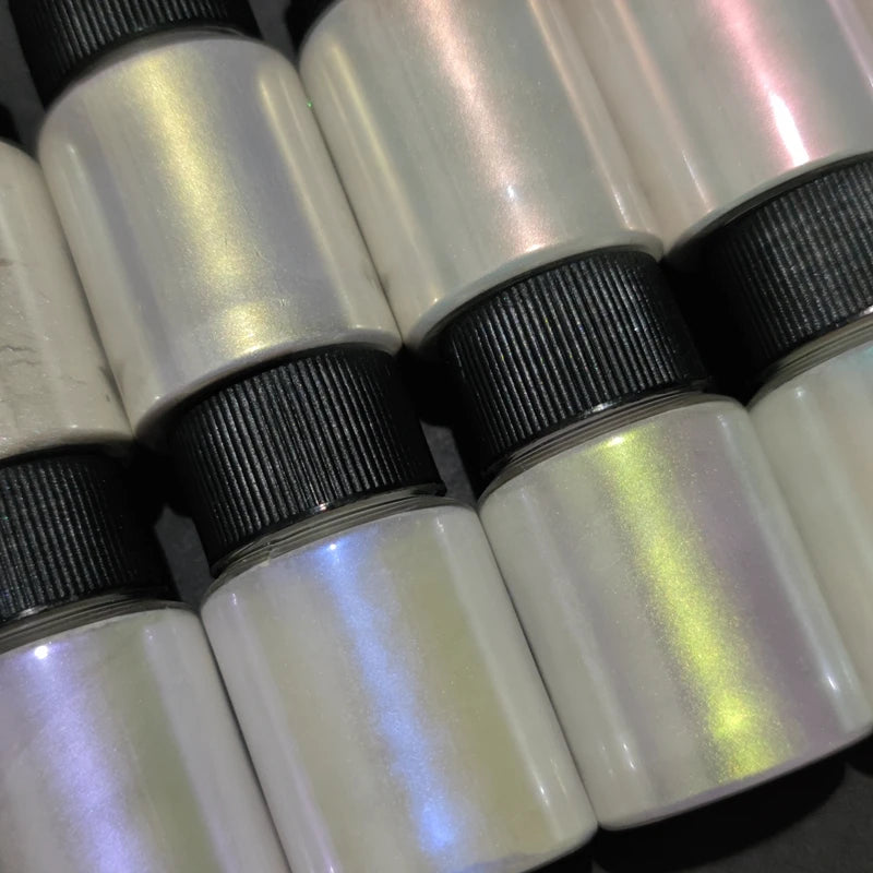 10Colors Peacock Pearl Mica Powder Car Paint Cosmetics Eyeshadow Nail Glitter Soap Dye Polarized Symphony Mica Mermaid Pigment