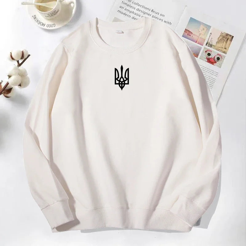 Ukrainian Sweatshirt Men's Clothes Zelensky Ukraine Coat of Arm Hoodies Male Pullover Spring Crewneck Sweatshirts Streetwear