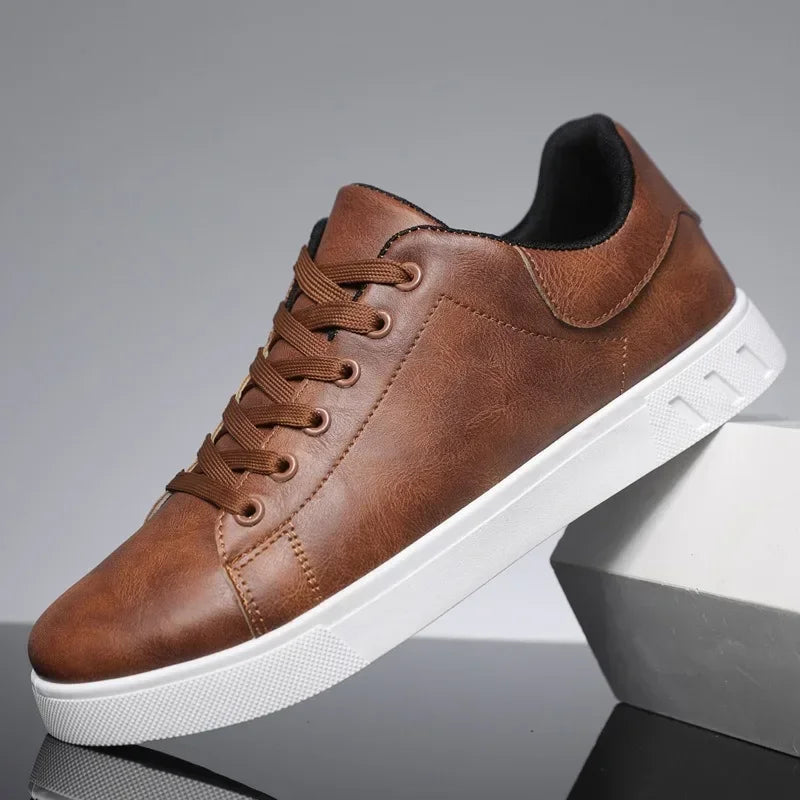 Casual Shoes Loafers British Leather Sneakers Flats Shoes Classic Men Leather Shoes Spring Summer New Trendy Designer Loafers