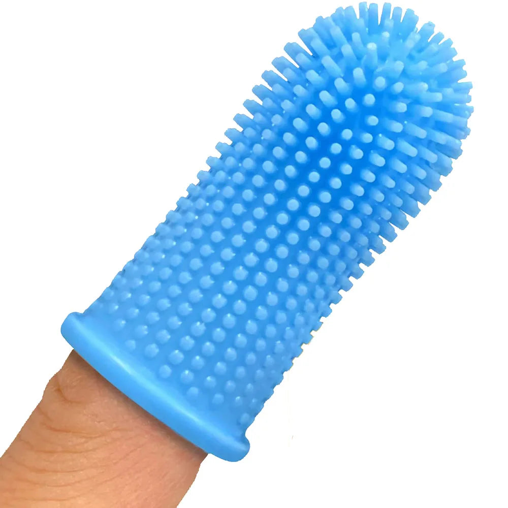 Cat Dog Super Soft Pet Finger Toothbrush Teeth Cleaning Bad Breath Care Nontoxic Silicone Toothbrush Tool Dog Cleaning Supplies