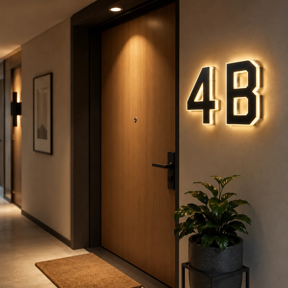 SolarAddress™ LED Numbers 🌞💡 — Easy-to-Spot Home Style
