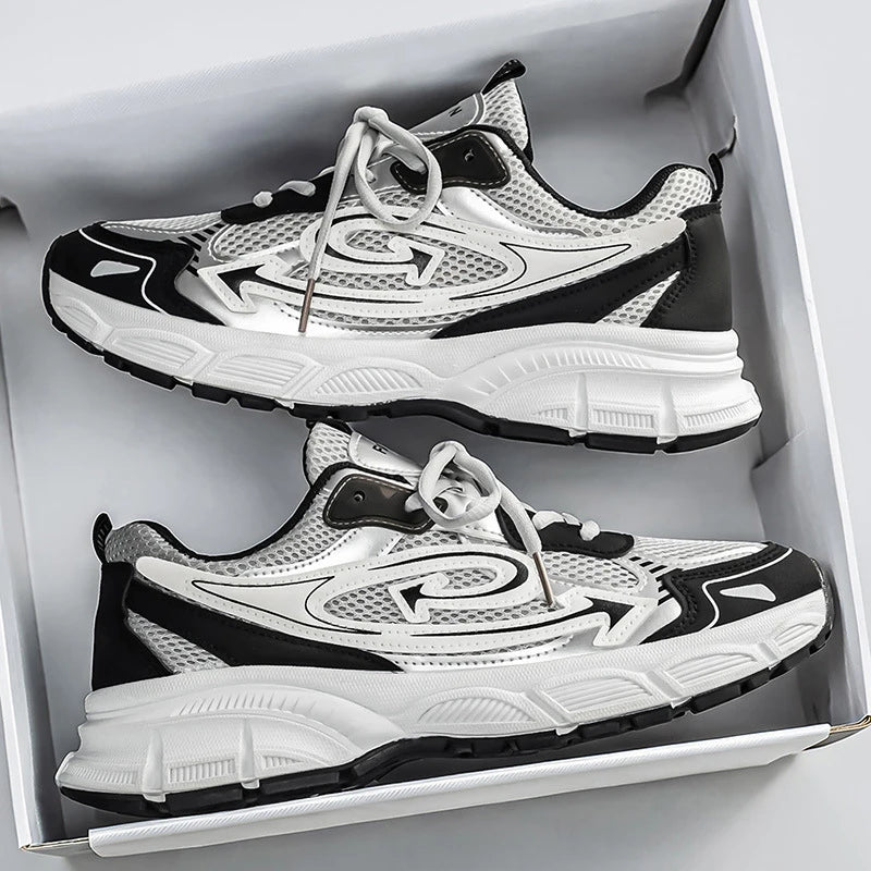 Men's shoes 2026 summer casual versatile mesh breathable sports shoes running dad shoes outdoor sneakers