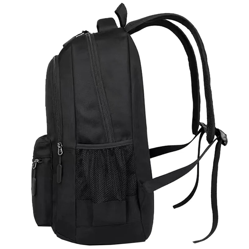 New Trendy Black Backpack Casual School Bag for Daily Commuting Outdoor Trips Festival Gifts