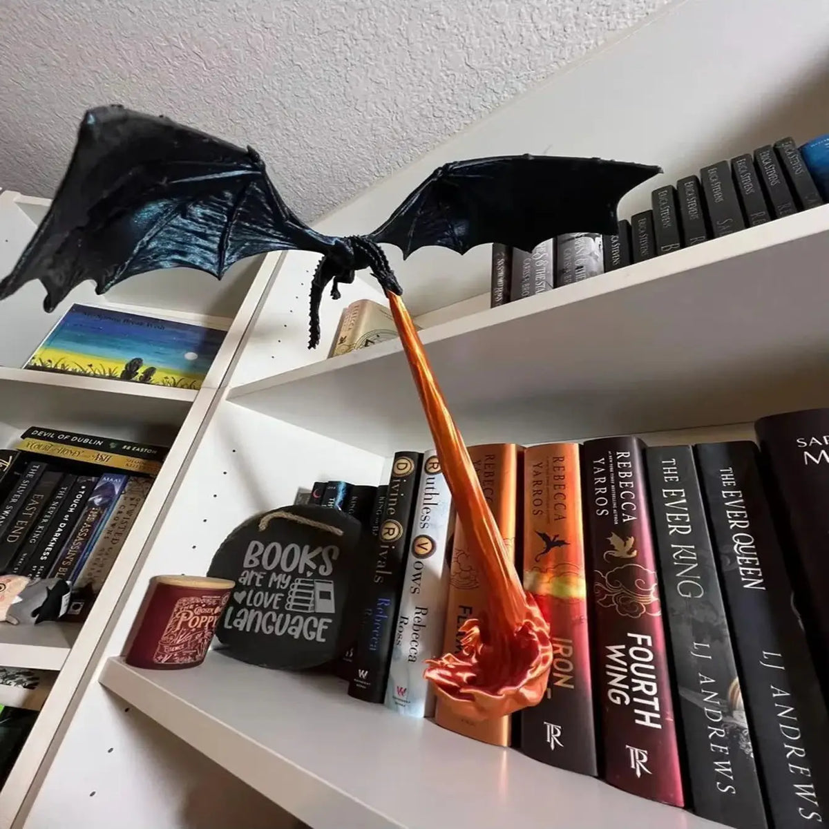 FireDrake™ Book Lamp 🔥📚 — Epic Light, Halloween Vibes