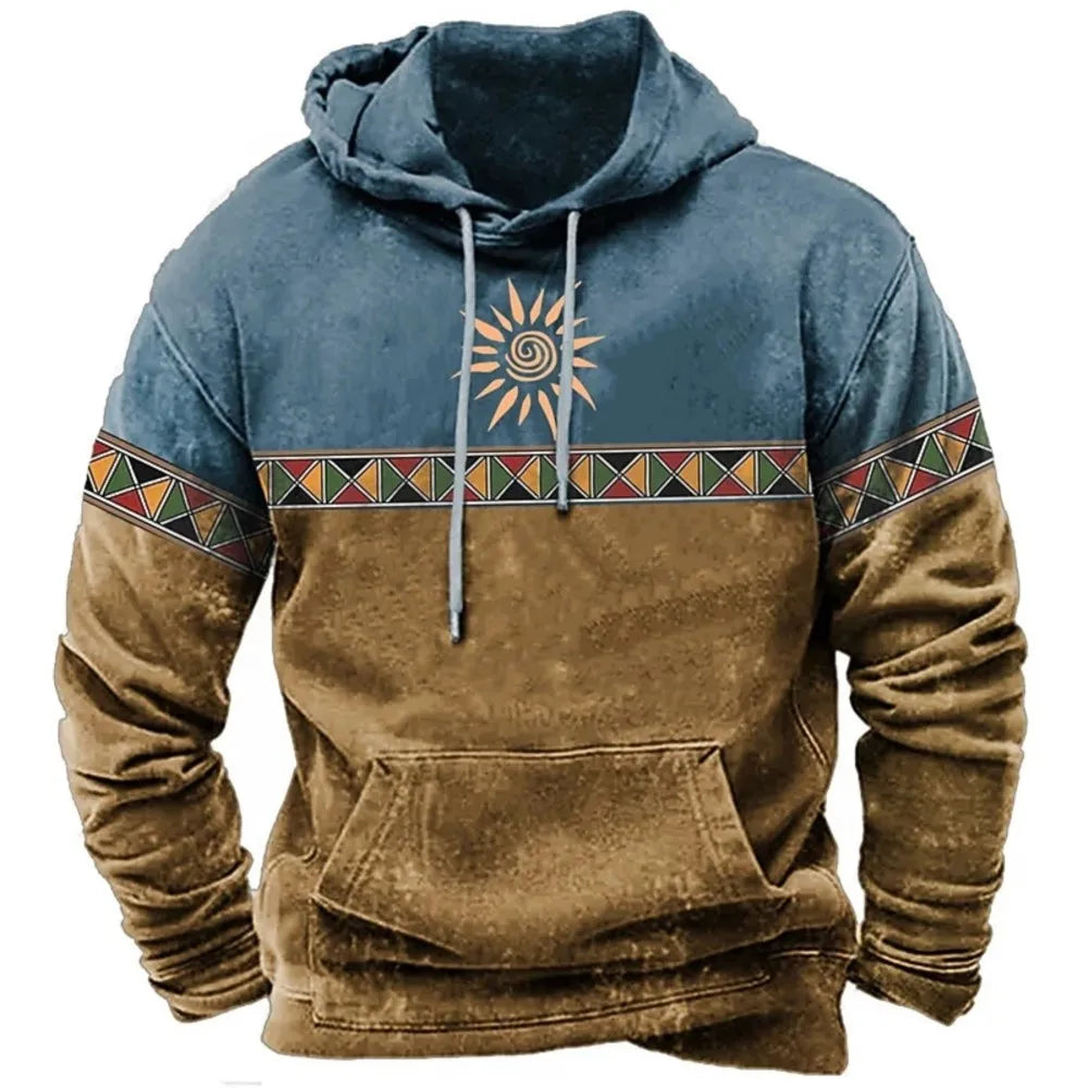 Vintage Totem Autumn Sweatshirt 3D Print Hoodies Loose Men/WOMEN Hoodie Holiday Hoodie Long Sleeve Coat Men Clothing