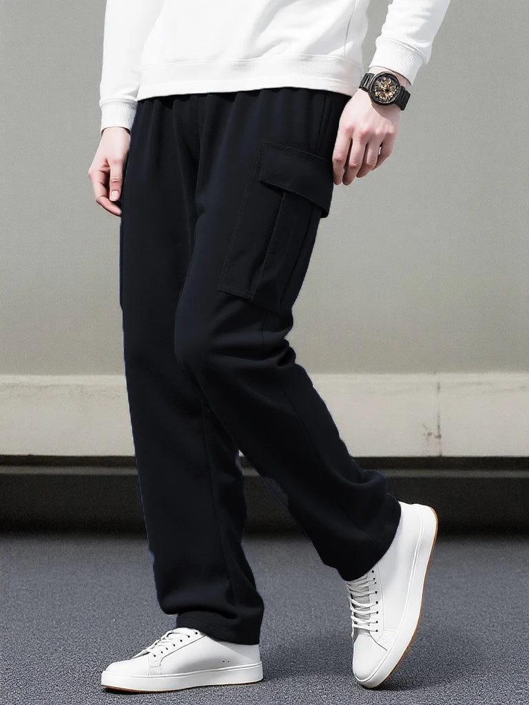 Boys' overalls boys' trousers baggy medium and large children's trousers belt pocket stretch waist jogging pants casual wear all
