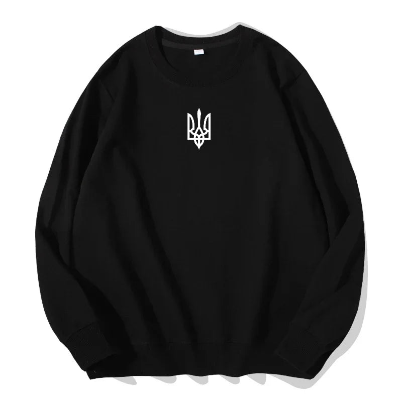 Ukrainian Sweatshirt Men's Clothes Zelensky Ukraine Coat of Arm Hoodies Male Pullover Spring Crewneck Sweatshirts Streetwear