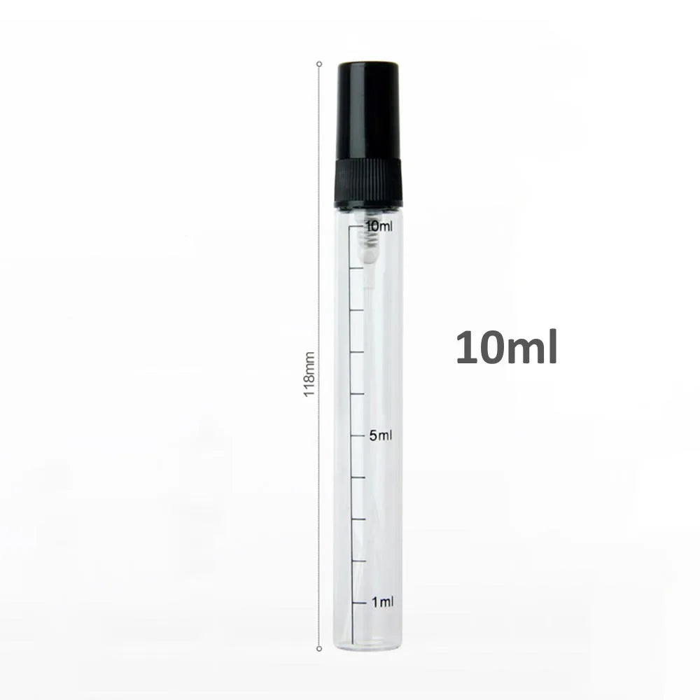 5ml 10ml Perfume Refiller Bottle Portable Mini Perfume Glass Bottle Empty Cosmetics Bottle Sample Test Tube Travel Cosmetic Tool