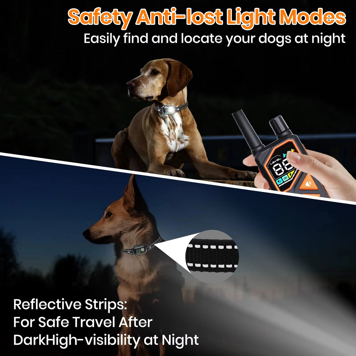 Smart AI Dog Training Collar with Remote – 3300ft Range & IPX7 Waterproof