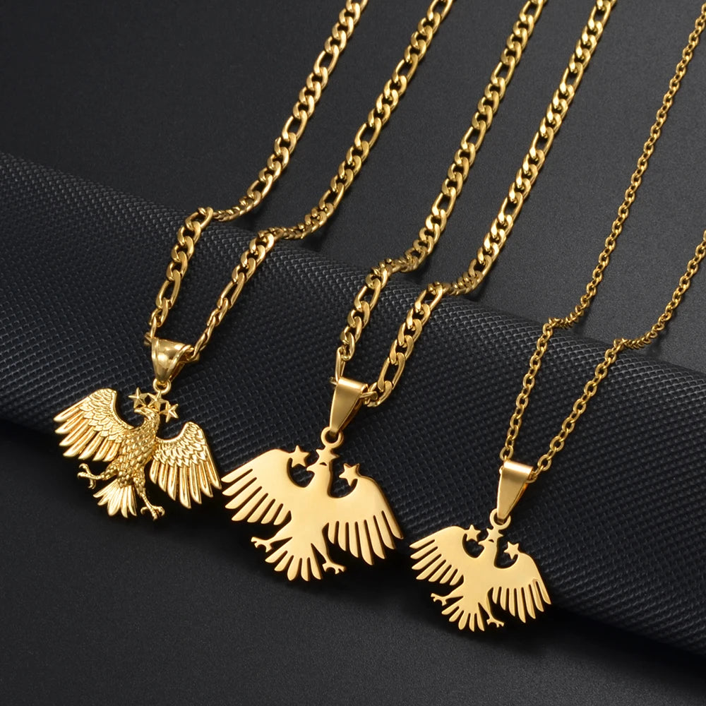 Syria Flag Pendant Neckalces for Woman Men,The New Syrian Eagle Jewelry #566562