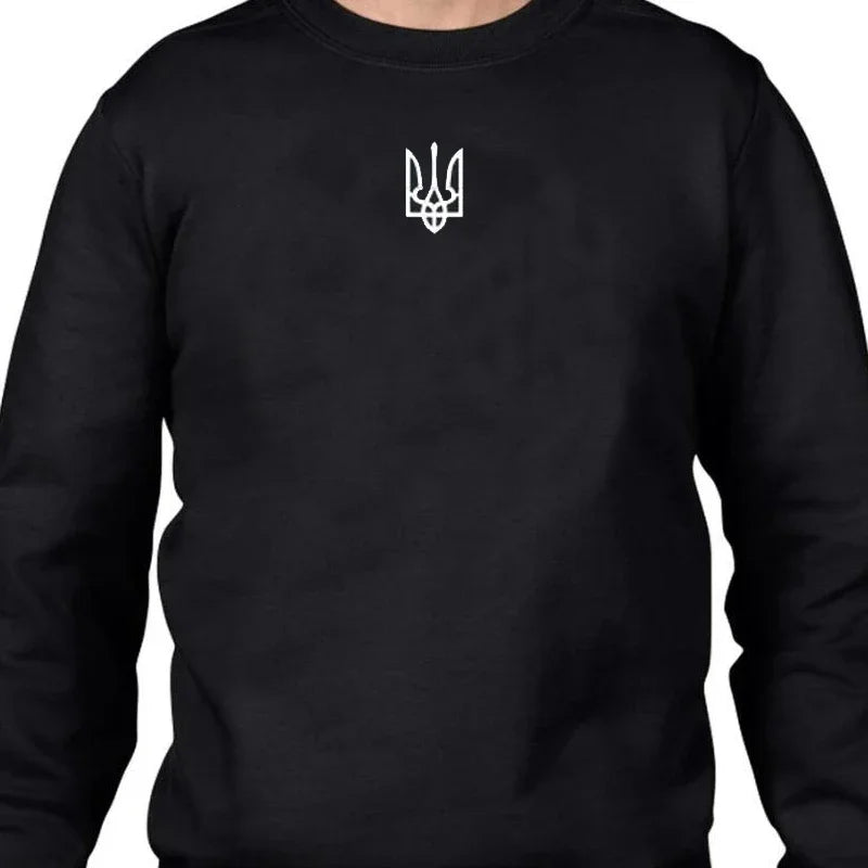 Ukrainian Sweatshirt Men's Clothes Zelensky Ukraine Coat of Arm Hoodies Male Pullover Spring Crewneck Sweatshirts Streetwear