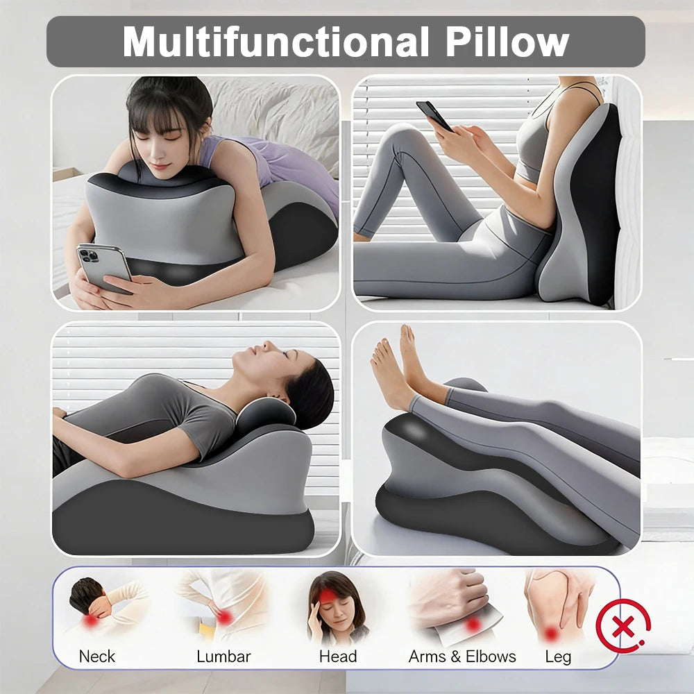 DreamDuo™ Support Pillow 🌙💕 — Cozy Comfort, Perfect Angle