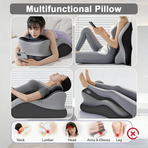 DreamDuo™ Support Pillow 🌙💕 — Cozy Comfort, Perfect Angle
