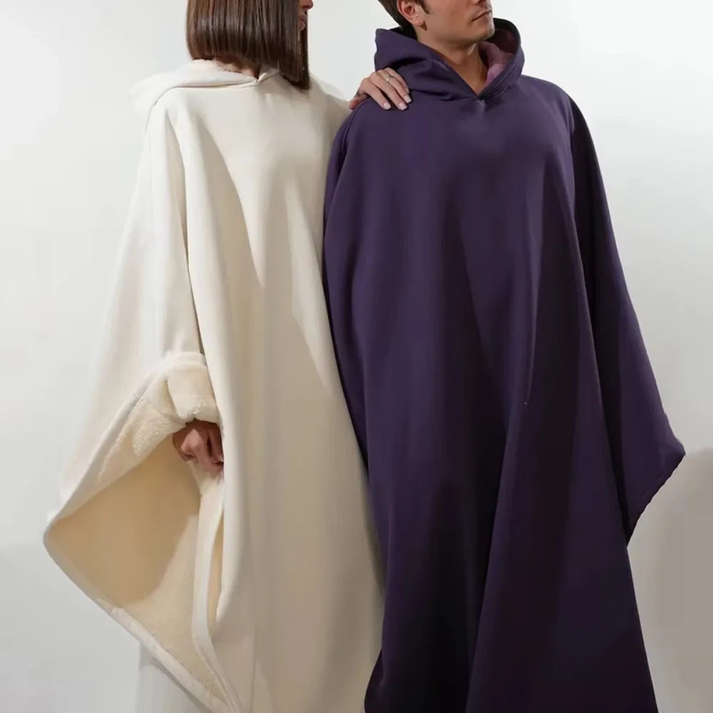 CozyCloud™ Hoodie Blanket ☁️💖 — Oversized Warmth & Comfort