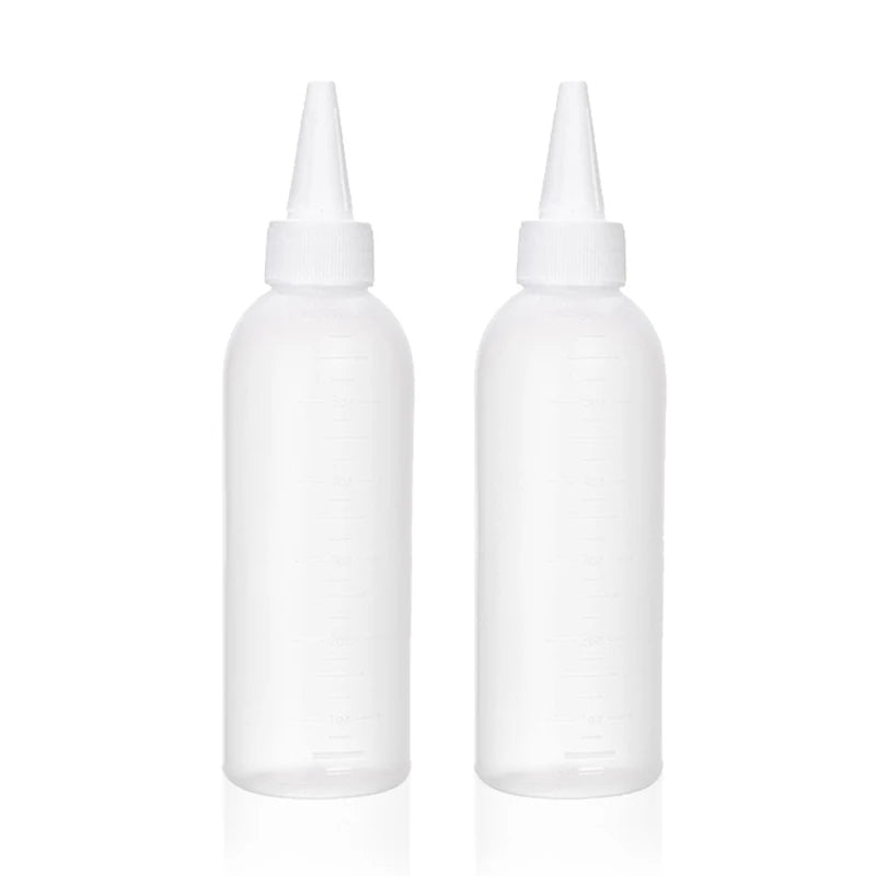 1/2/3pcs 180ml  Squeeze Bottles,Ideal for Liquid Hair Oils, Toiletries&Cosmetics Dispensing,Refillable Cosmetic Squeeze Bottles