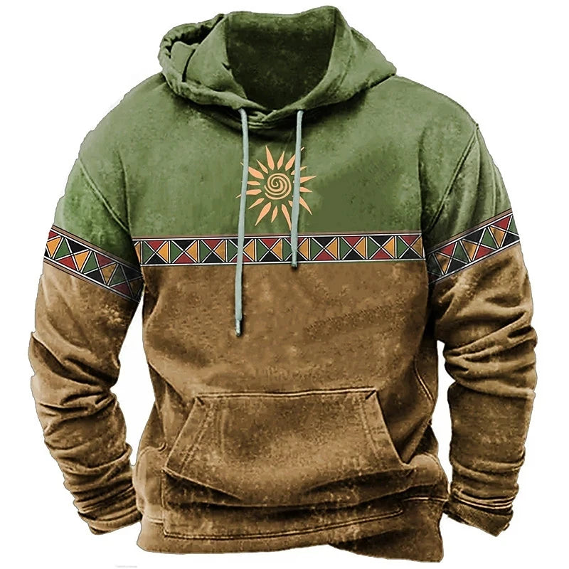 Vintage Totem Autumn Sweatshirt 3D Print Hoodies Loose Men/WOMEN Hoodie Holiday Hoodie Long Sleeve Coat Men Clothing