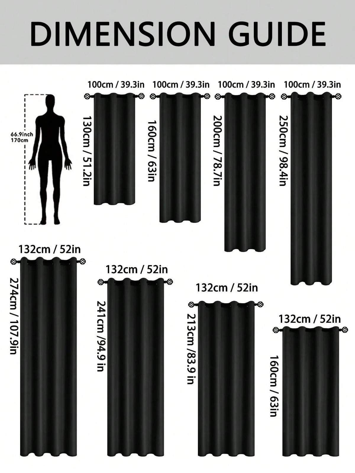 1pc Solid 100% Blackout Curtains with Grommets, Curtains for Bedroom, Living Room, Kitchen, Privacy Drapes, Window Curtain