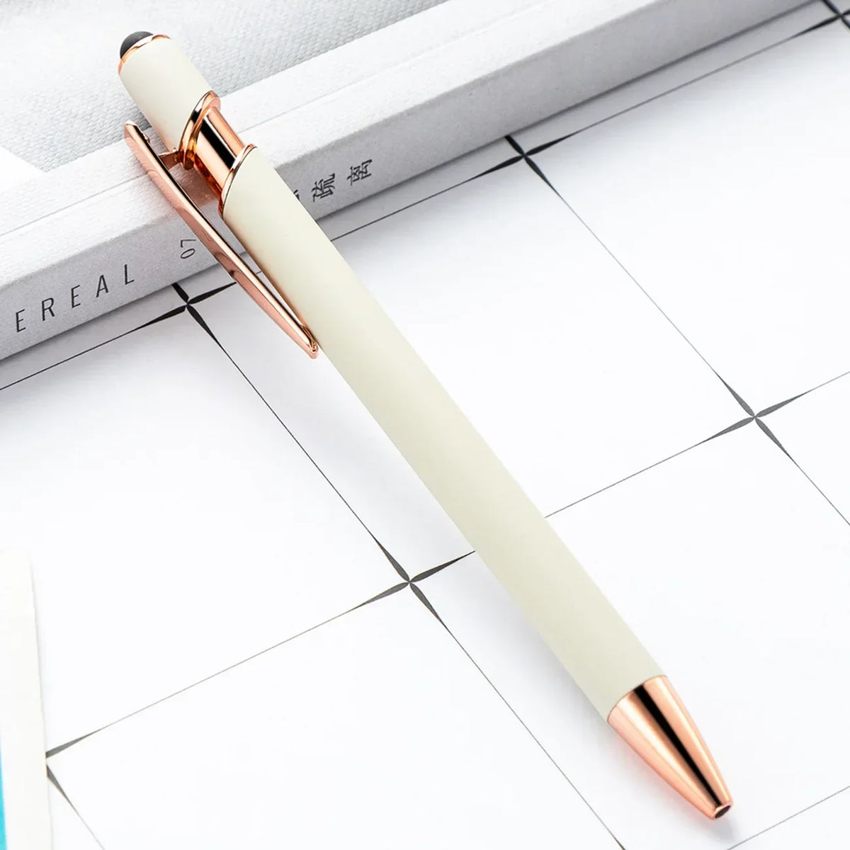 20-200 pens Wholesale Metal Ballpoint Pen Touch Screen Pen Office School Advertising Pen Custom Logo Text Laser Engraving