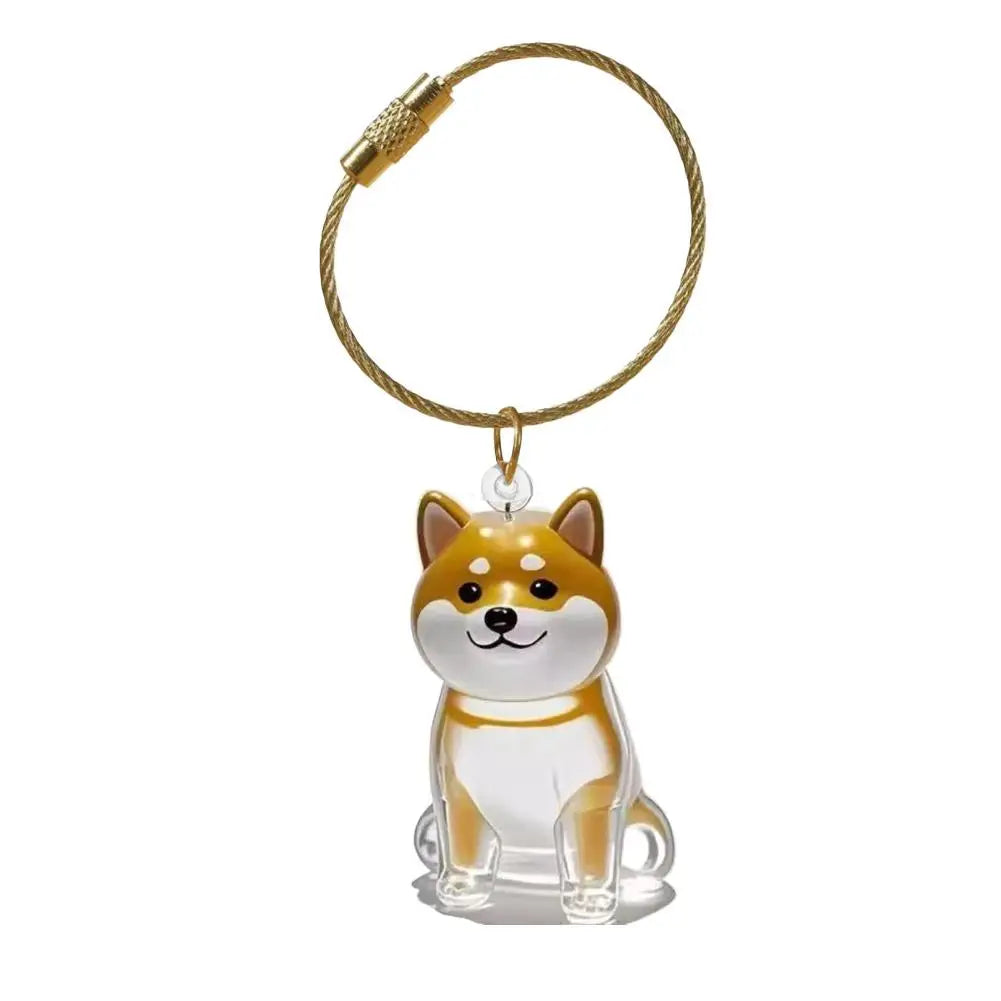 Dog Hair Storage Memorial Keepsake Pendant Backpack Keychain Pet Hair Fur Capsule Key Pendant Transparent Fur Collection Box