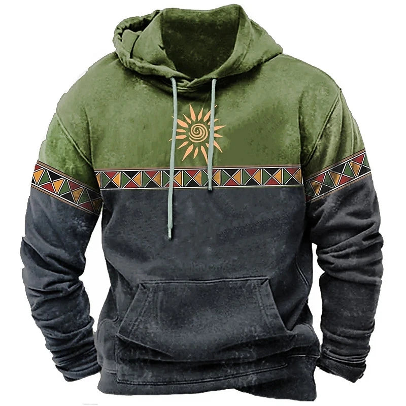 Vintage Totem Autumn Sweatshirt 3D Print Hoodies Loose Men/WOMEN Hoodie Holiday Hoodie Long Sleeve Coat Men Clothing