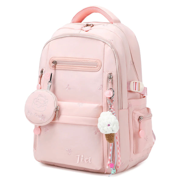 New Minimalist Orthopedic School Bag for Middle School Students Large Capacity Travel Backpack for Female Multi-Color Commuting