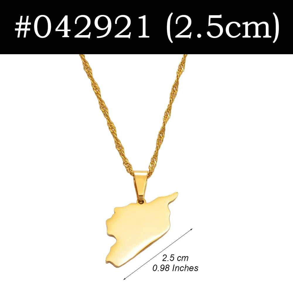 Syria Flag Pendant Neckalces for Woman Men,The New Syrian Eagle Jewelry #566562