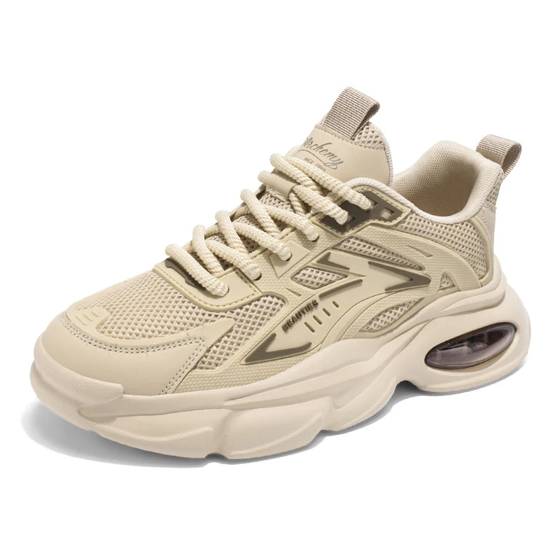 Men's casual sneakers spring summer breathable soft-sole anti-slip outdoor running shoes fashion students Joker tide sports shoe